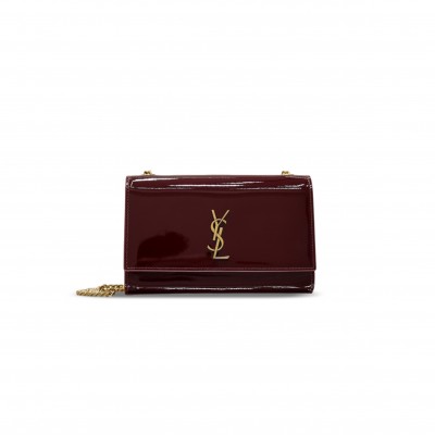 YSL NEW KATE SMALL IN PATENT LEATHER 851504 (20*13*5cm)